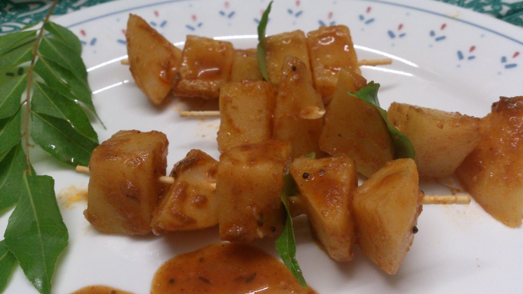 Potatoes in Tamarind Sauce